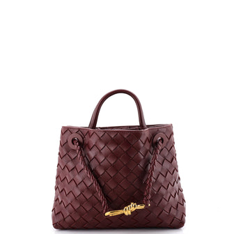 Bottega Veneta Andiamo Top Handle Bag Intrecciato Nappa Small