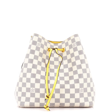 Louis Vuitton NeoNoe Handbag Damier with Leather MM