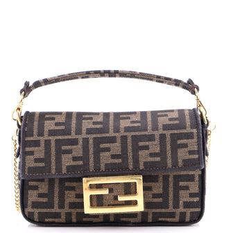 Fendi Baguette NM Bag Zucca Canvas Mini