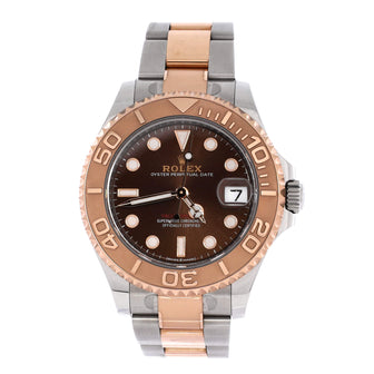 Rolex Oyster Perpetual Yacht-Master Chocolate Brown Automatic Watch Stainless Steel and Rose Gold 37
