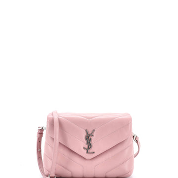 Saint Laurent Loulou Shoulder Bag Matelasse Chevron Leather Toy