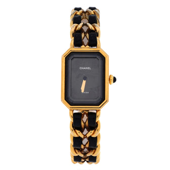 Chanel Premiere Rock Quartz Watch Plated Metal and Leather 20