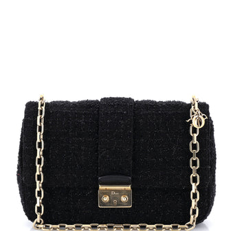 Christian Dior Miss Dior Flap Bag Tweed Medium