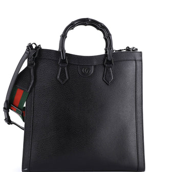 Gucci Diana NM Bamboo Handle Tote Leather Large