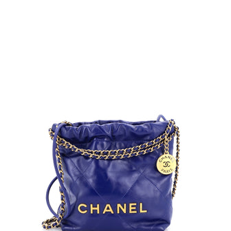 Chanel 22 Chain Hobo Quilted Calfskin Mini