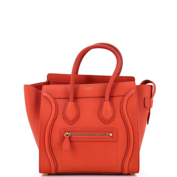 Luggage Bag Grainy Leather Micro