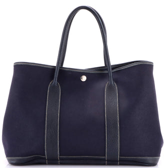 Hermes Garden Party Tote Toile and Leather 36