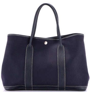 Hermes Garden Party Tote Toile and Leather 36