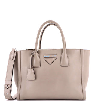 Prada Concept Double Zip Tote Calfskin Medium