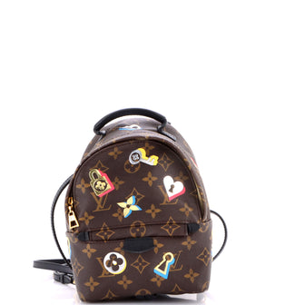 Louis Vuitton Palm Springs Backpack Limited Edition Love Lock Monogram Canvas Mini