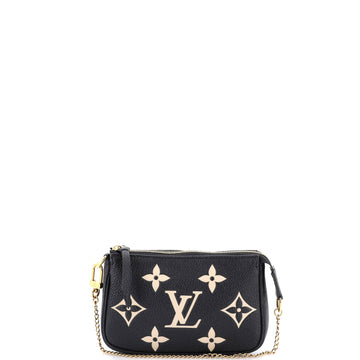 Louis Vuitton Pochette Accessoires Bicolor Monogram Empreinte Giant Mini