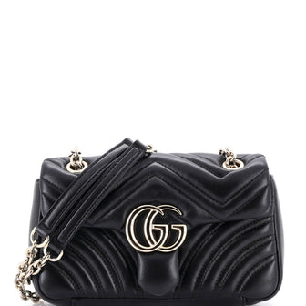 Gucci GG Marmont NM Flap Bag Matelasse Leather Small