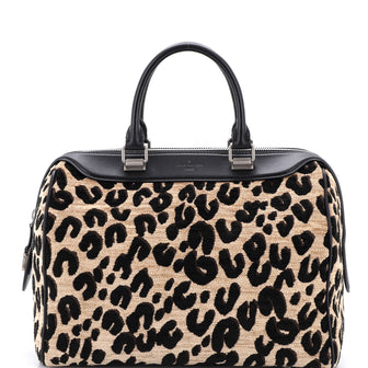 Louis Vuitton Speedy Handbag Limited Edition Stephen Sprouse Leopard Chenille
