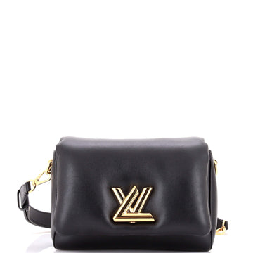 Louis Vuitton Twist Convertible Handbag Puffer Lambskin MM