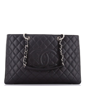 Chanel Grand Shopping Tote Quilted Caviar XL