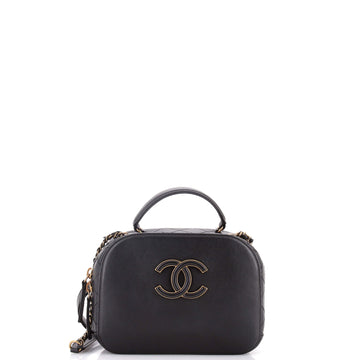 Chanel Coco Curve Vanity Case Calfskin and Quilted Goatskin Small