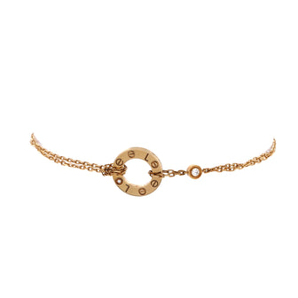 Cartier 2 Diamonds Love Bracelet 18K Yellow Gold with Diamonds