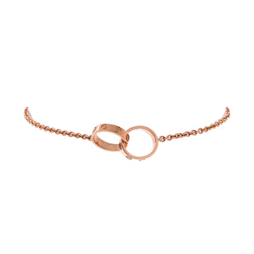 Cartier Love Interlocking Bracelet 18K Rose Gold