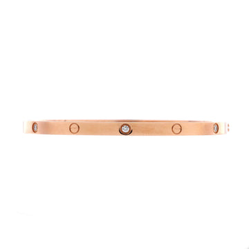 Cartier Love 6 Diamond Bracelet 18K Rose Gold and Diamonds Small