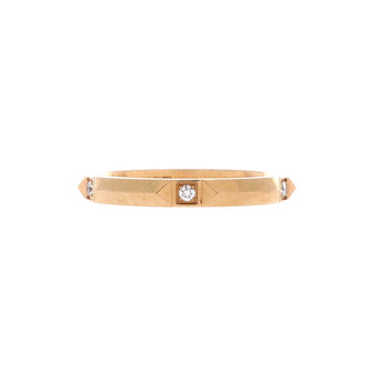 Tiffany & Co. True Band Ring 18K Rose Gold with Diamonds 2.5mm