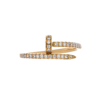 Cartier Juste un Clou Paved Ring 18K Yellow Gold with Diamonds Small