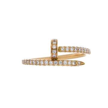Cartier Juste un Clou Paved Ring 18K Yellow Gold with Diamonds Small