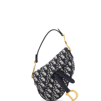 Christian Dior Saddle Handbag Oblique Canvas Mini