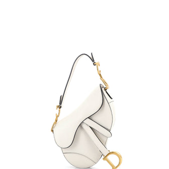 Christian Dior Saddle Handbag Leather Mini