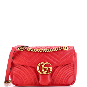 Gucci GG Marmont Flap Bag Matelasse Leather Small