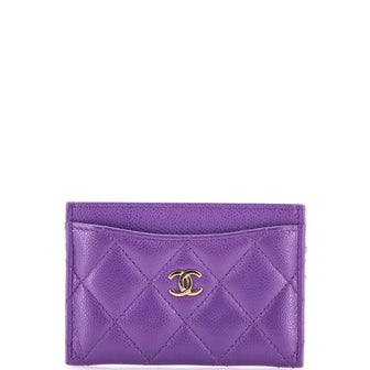 Chanel Classic Card Holder Quilted Caviar