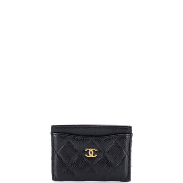 Chanel Classic Card Holder Quilted Caviar