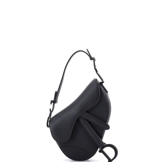 Christian Dior Ultra Matte Saddle Handbag Leather Mini