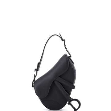 Christian Dior Ultra Matte Saddle Handbag Leather Mini