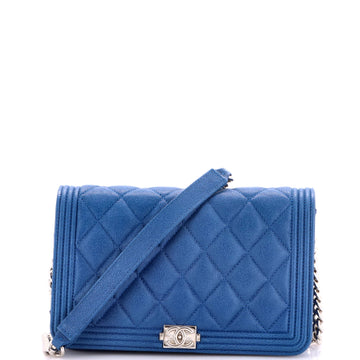 Chanel Boy Wallet on Chain Quilted Caviar