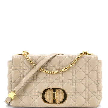 Christian Dior Caro Bag Cannage Quilt Calfskin Medium