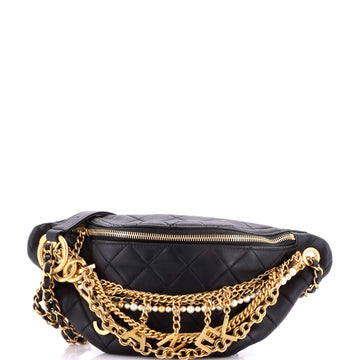 Chanel All About Chains Waist Bag Quilted Lambskin