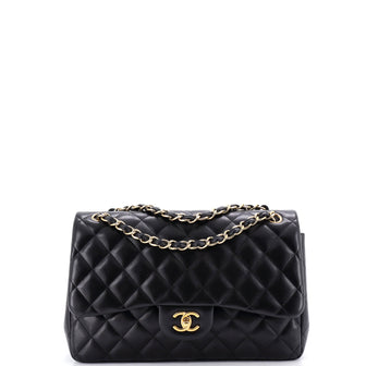 Chanel Classic Double Flap Bag Quilted Lambskin Jumbo