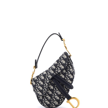 Christian Dior Saddle Handbag Oblique Canvas Mini