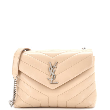 Saint Laurent Loulou Shoulder Bag Matelasse Chevron Leather Small