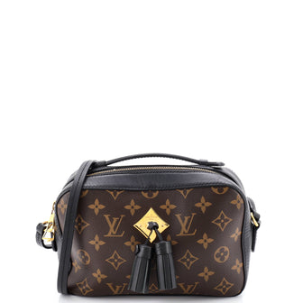 Louis Vuitton Saintonge Handbag Monogram Canvas with Leather