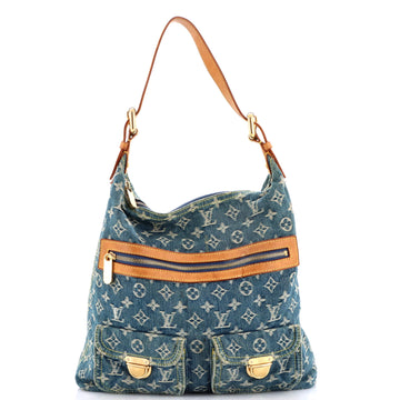 Louis Vuitton Baggy Handbag Denim GM