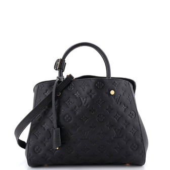 Louis Vuitton Montaigne Handbag Monogram Empreinte Leather MM