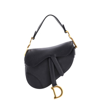 Christian Dior Saddle Handbag Leather Mini
