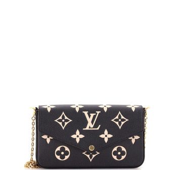 Louis Vuitton Felicie Pochette Bicolor Monogram Empreinte Giant