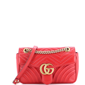 Gucci GG Marmont Flap Bag Matelasse Leather Small