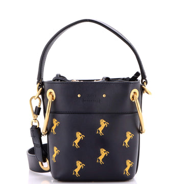 Chloe Roy Bucket Bag Embroidered Leather Mini