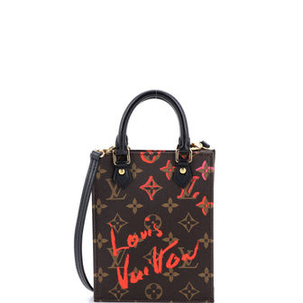 Louis Vuitton Petit Sac Plat Bag Limited Edition Fall in Love Monogram Canvas