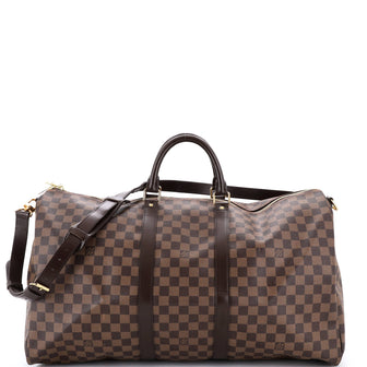 Louis Vuitton Keepall Bandouliere Bag Damier 55