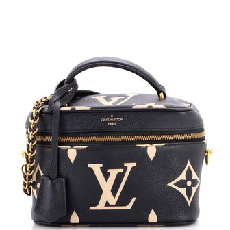 Louis Vuitton Vanity Handbag Bicolor Monogram Empreinte Giant PM
