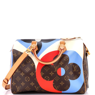 Louis Vuitton Speedy Bandouliere Bag Limited Edition Game On Monogram Canvas 30